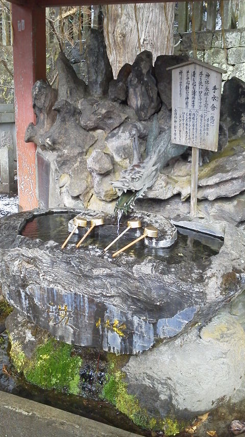 大雪のなかの初詣